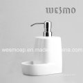 Unique and Simple Style Porcelain Soap Dispenser (WBC0602B)